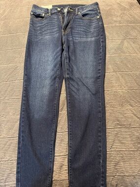 Abercrombie & Fitch Women’s Dark Blue Slim Straight Jeans